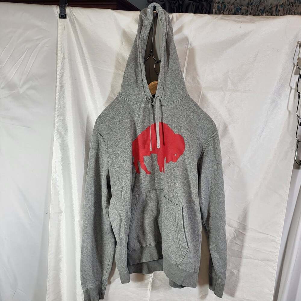 Nike Buffalo Bills Hoodie Size L Gray Rewind Club Pullover